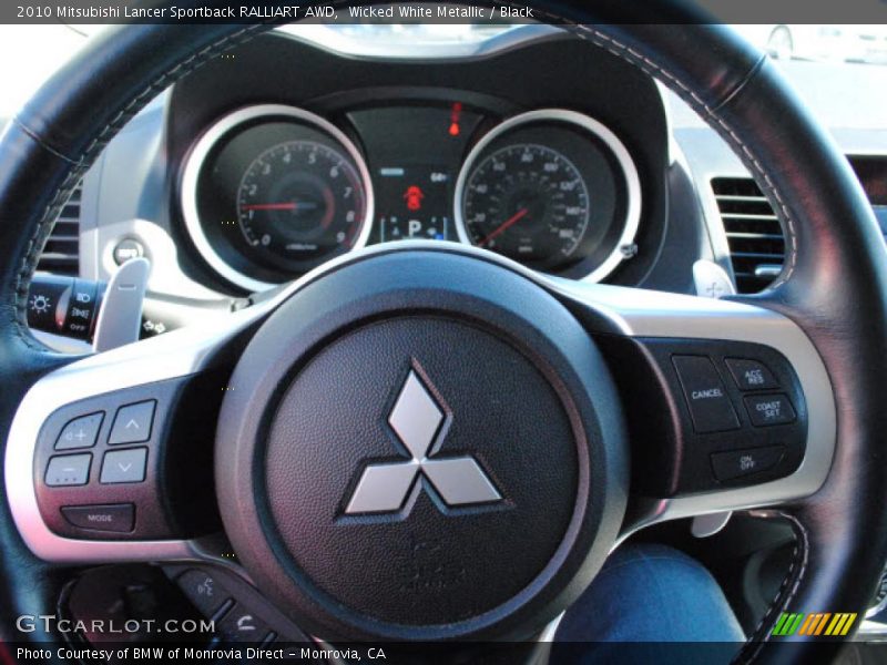  2010 Lancer Sportback RALLIART AWD Steering Wheel