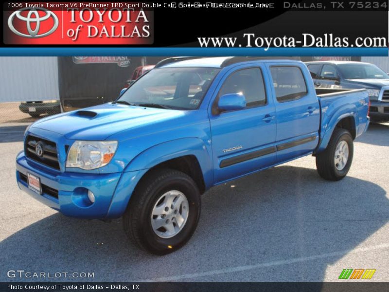 Speedway Blue / Graphite Gray 2006 Toyota Tacoma V6 PreRunner TRD Sport Double Cab