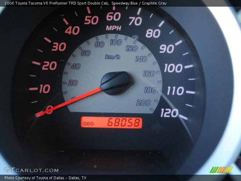 Speedway Blue / Graphite Gray 2006 Toyota Tacoma V6 PreRunner TRD Sport Double Cab