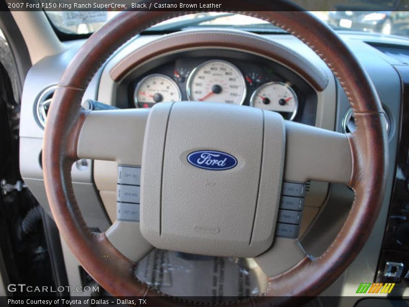 Black / Castano Brown Leather 2007 Ford F150 King Ranch SuperCrew