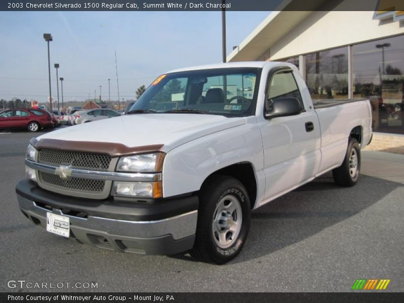 Summit White / Dark Charcoal 2003 Chevrolet Silverado 1500 Regular Cab