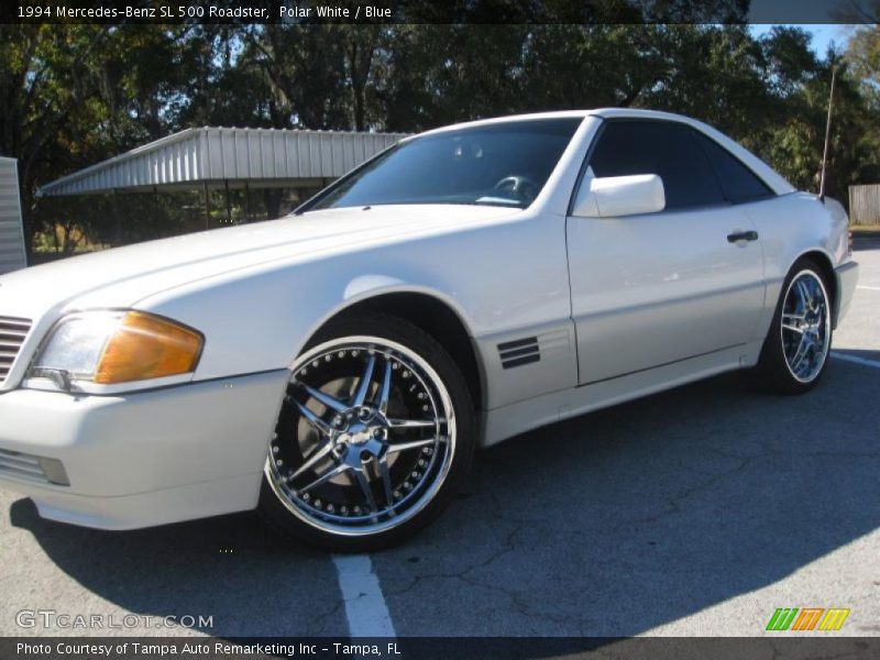 Polar White / Blue 1994 Mercedes-Benz SL 500 Roadster