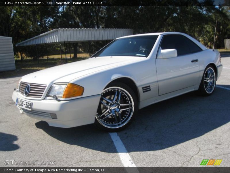 Polar White / Blue 1994 Mercedes-Benz SL 500 Roadster