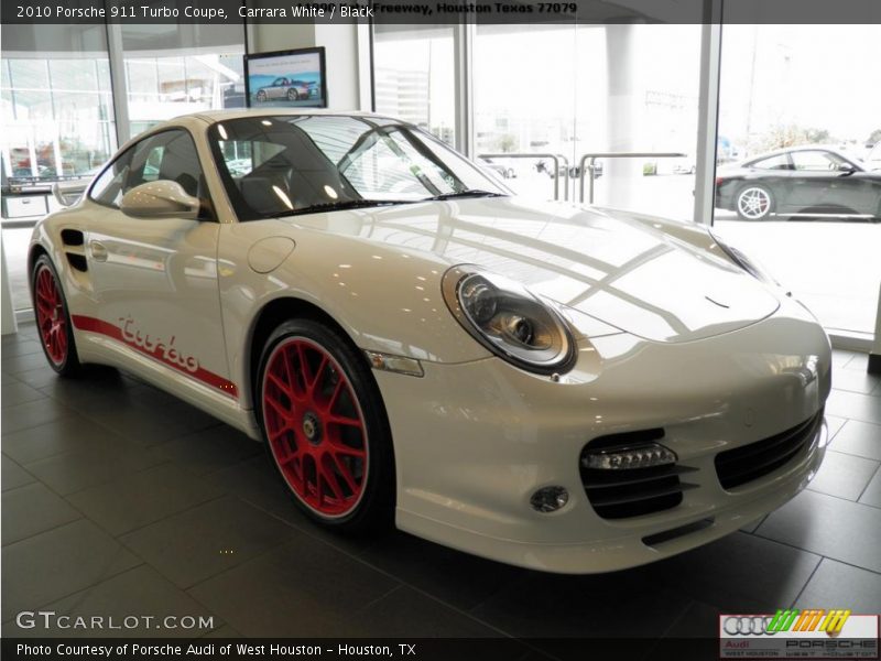 Carrara White / Black 2010 Porsche 911 Turbo Coupe