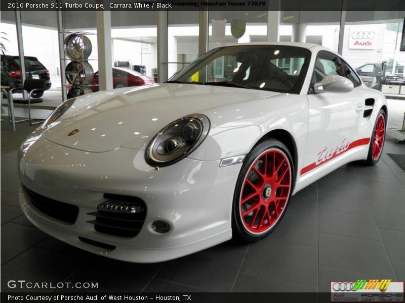 Carrara White / Black 2010 Porsche 911 Turbo Coupe