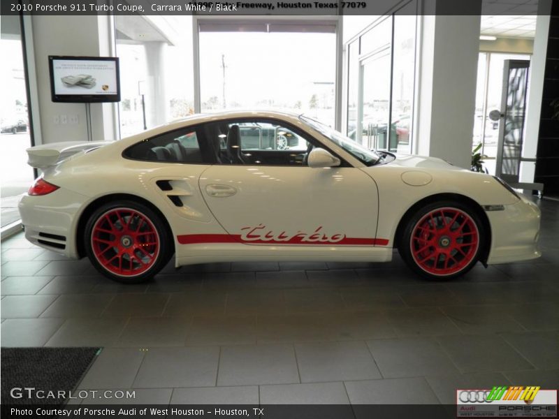 Carrara White / Black 2010 Porsche 911 Turbo Coupe