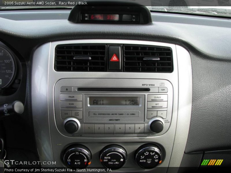 Racy Red / Black 2006 Suzuki Aerio AWD Sedan