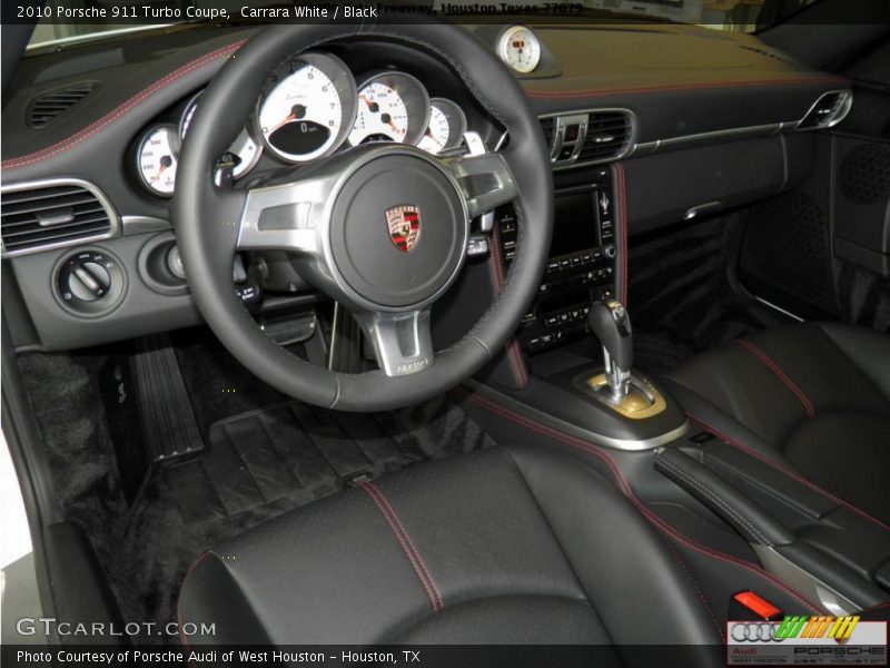 Carrara White / Black 2010 Porsche 911 Turbo Coupe