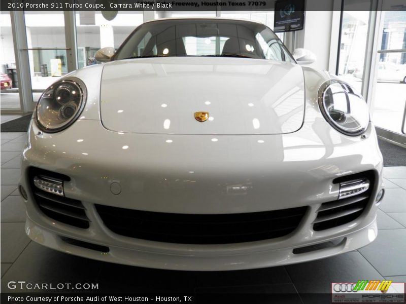 Carrara White / Black 2010 Porsche 911 Turbo Coupe