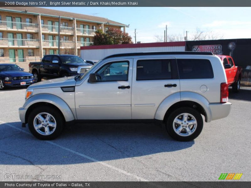 Bright Silver Metallic / Dark Khaki/Medium Khaki 2008 Dodge Nitro SXT