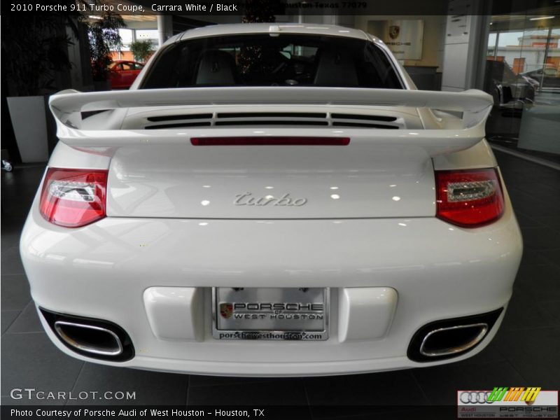 Carrara White / Black 2010 Porsche 911 Turbo Coupe