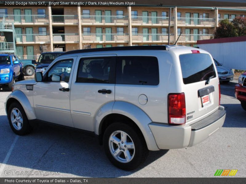 Bright Silver Metallic / Dark Khaki/Medium Khaki 2008 Dodge Nitro SXT