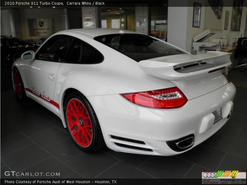 Carrara White / Black 2010 Porsche 911 Turbo Coupe