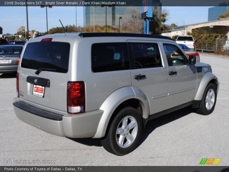Bright Silver Metallic / Dark Khaki/Medium Khaki 2008 Dodge Nitro SXT