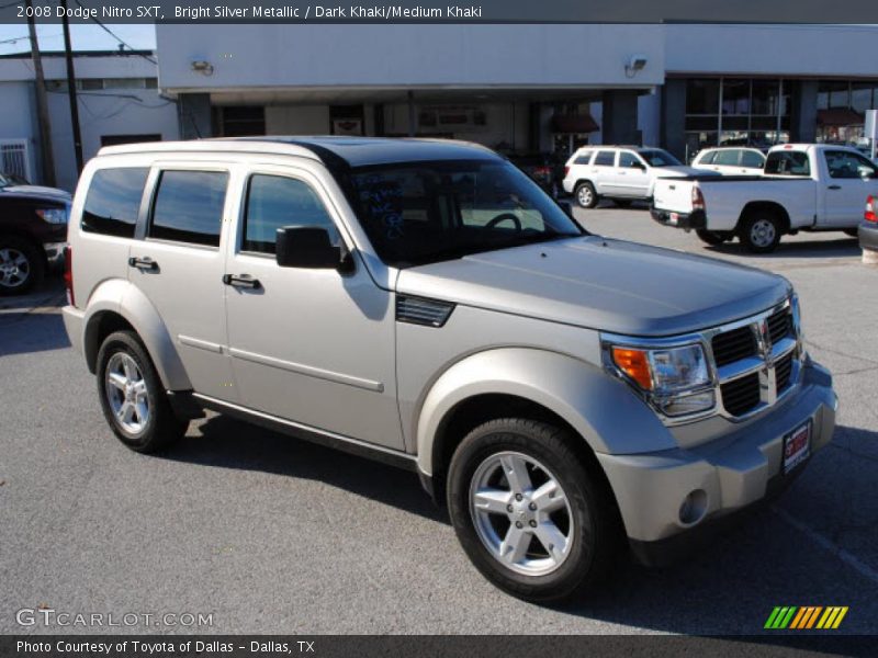 Bright Silver Metallic / Dark Khaki/Medium Khaki 2008 Dodge Nitro SXT