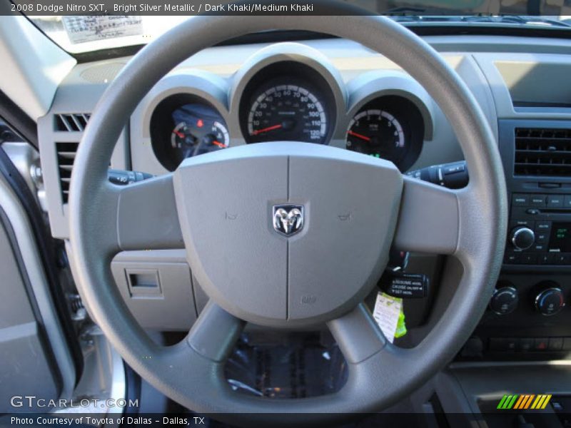 Bright Silver Metallic / Dark Khaki/Medium Khaki 2008 Dodge Nitro SXT