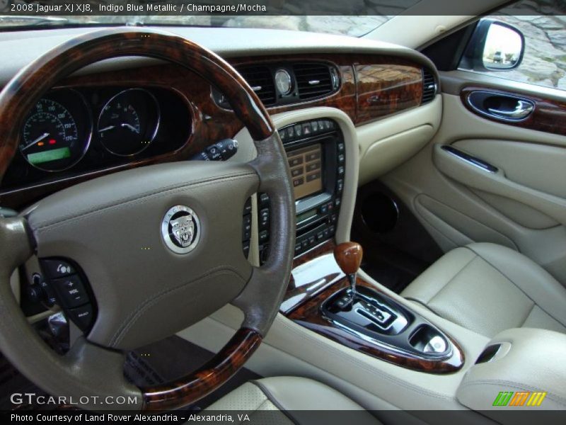 Indigo Blue Metallic / Champagne/Mocha 2008 Jaguar XJ XJ8