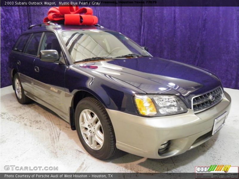 Mystic Blue Pearl / Gray 2003 Subaru Outback Wagon