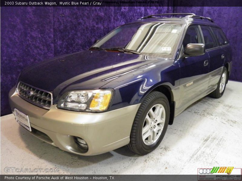 Mystic Blue Pearl / Gray 2003 Subaru Outback Wagon