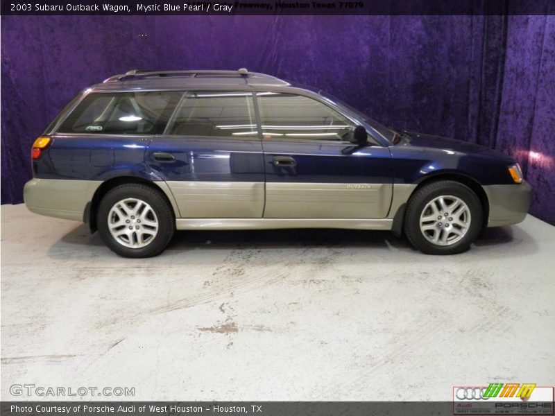 Mystic Blue Pearl / Gray 2003 Subaru Outback Wagon