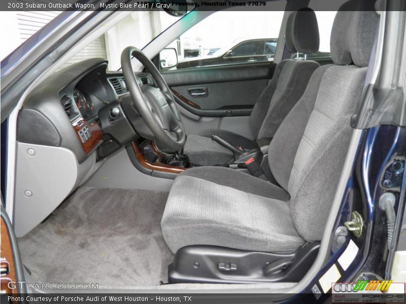 Mystic Blue Pearl / Gray 2003 Subaru Outback Wagon