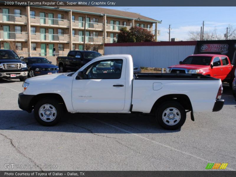 Super White / Graphite Gray 2009 Toyota Tacoma Regular Cab