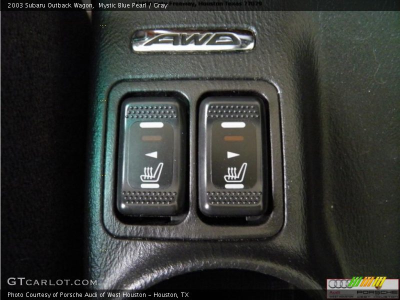Mystic Blue Pearl / Gray 2003 Subaru Outback Wagon