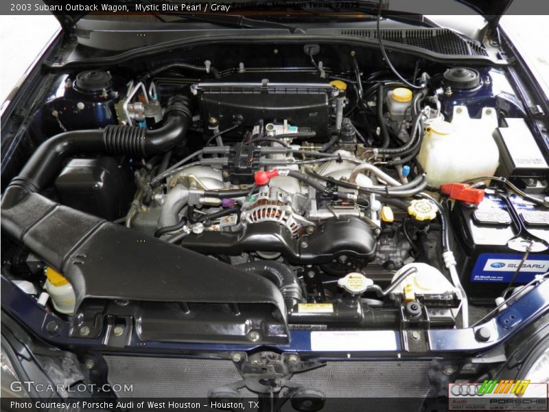 Mystic Blue Pearl / Gray 2003 Subaru Outback Wagon
