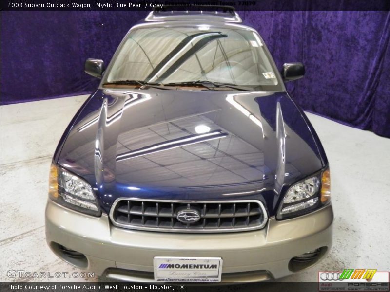 Mystic Blue Pearl / Gray 2003 Subaru Outback Wagon