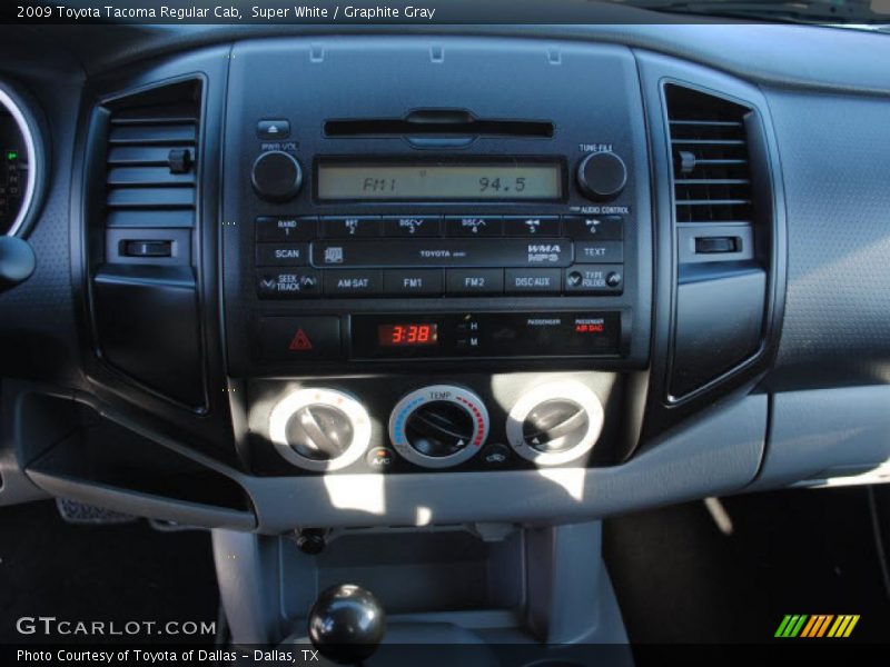 Super White / Graphite Gray 2009 Toyota Tacoma Regular Cab