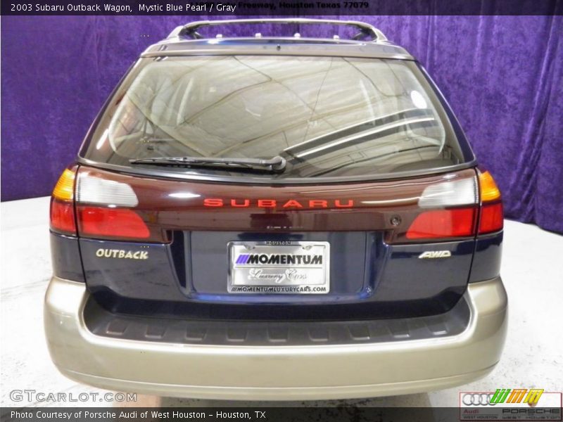 Mystic Blue Pearl / Gray 2003 Subaru Outback Wagon