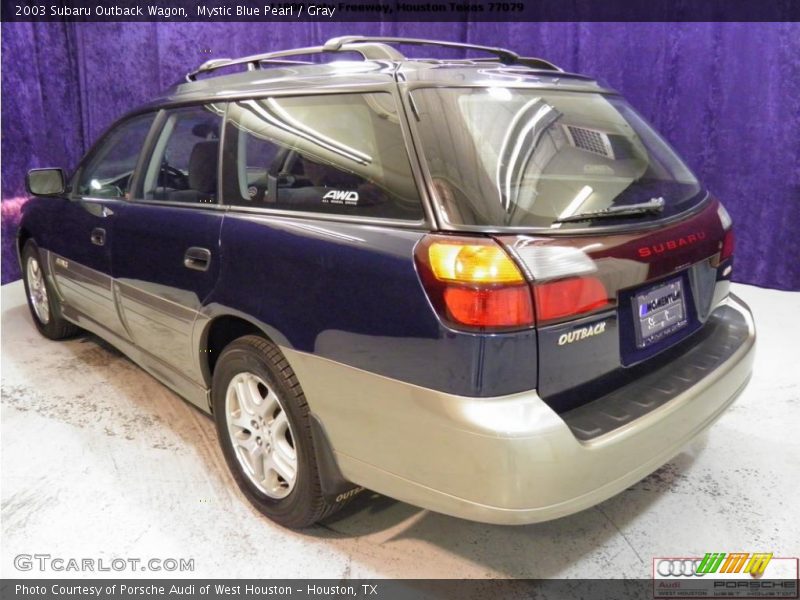 Mystic Blue Pearl / Gray 2003 Subaru Outback Wagon