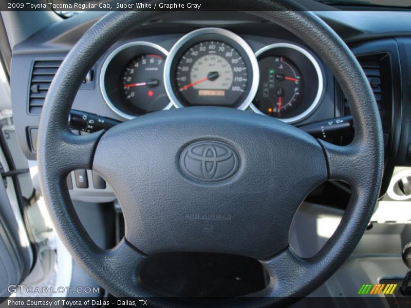 Super White / Graphite Gray 2009 Toyota Tacoma Regular Cab