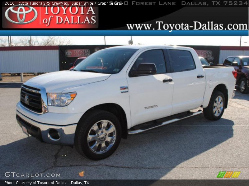 Super White / Graphite Gray 2010 Toyota Tundra SR5 CrewMax