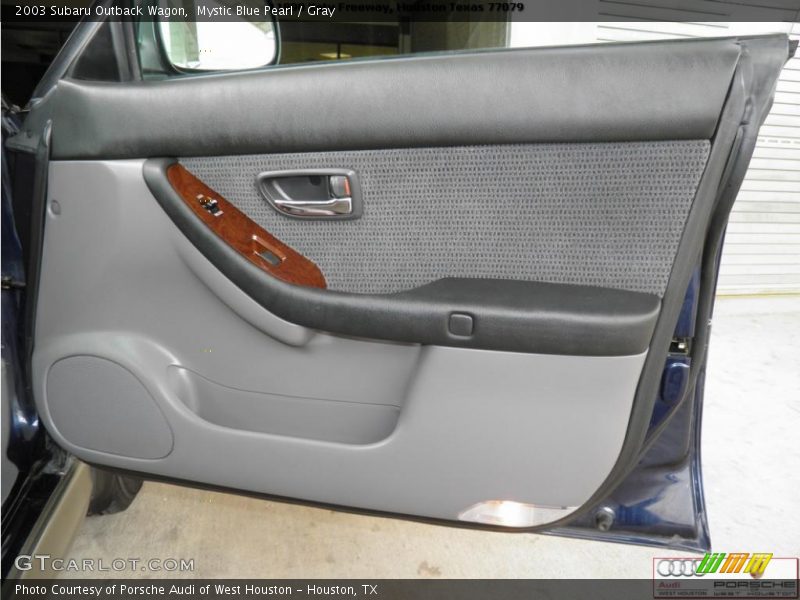 Mystic Blue Pearl / Gray 2003 Subaru Outback Wagon