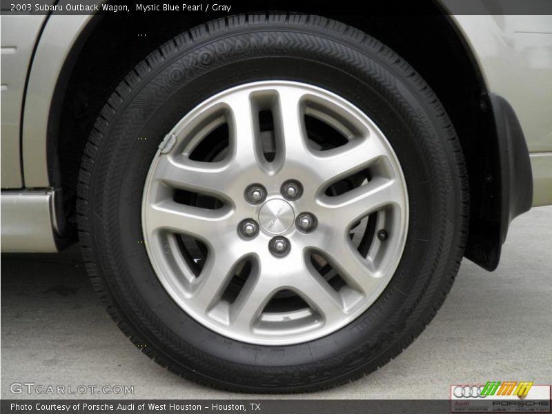 Mystic Blue Pearl / Gray 2003 Subaru Outback Wagon