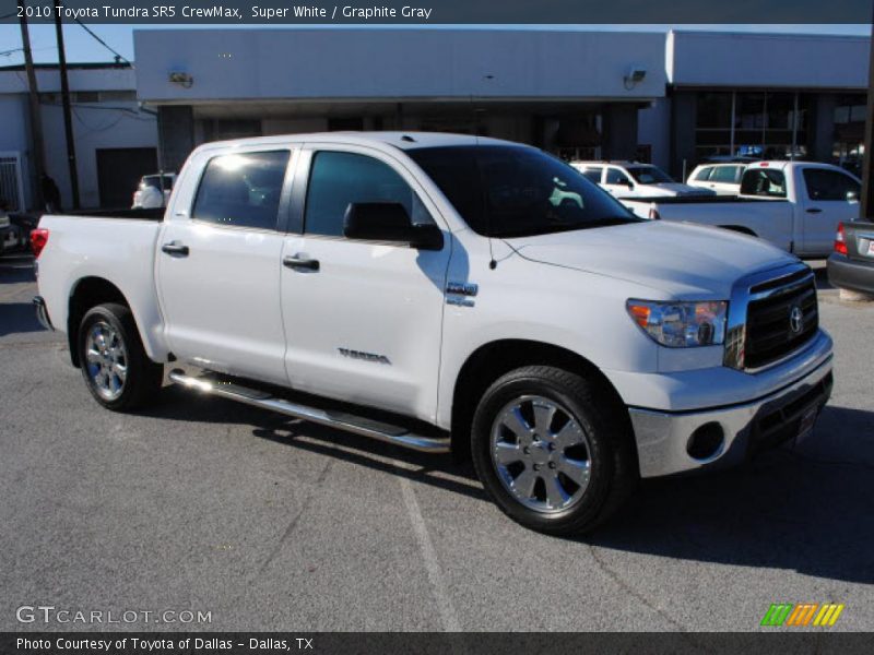 Super White / Graphite Gray 2010 Toyota Tundra SR5 CrewMax