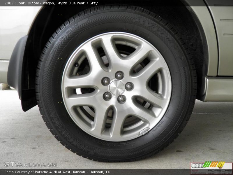 Mystic Blue Pearl / Gray 2003 Subaru Outback Wagon
