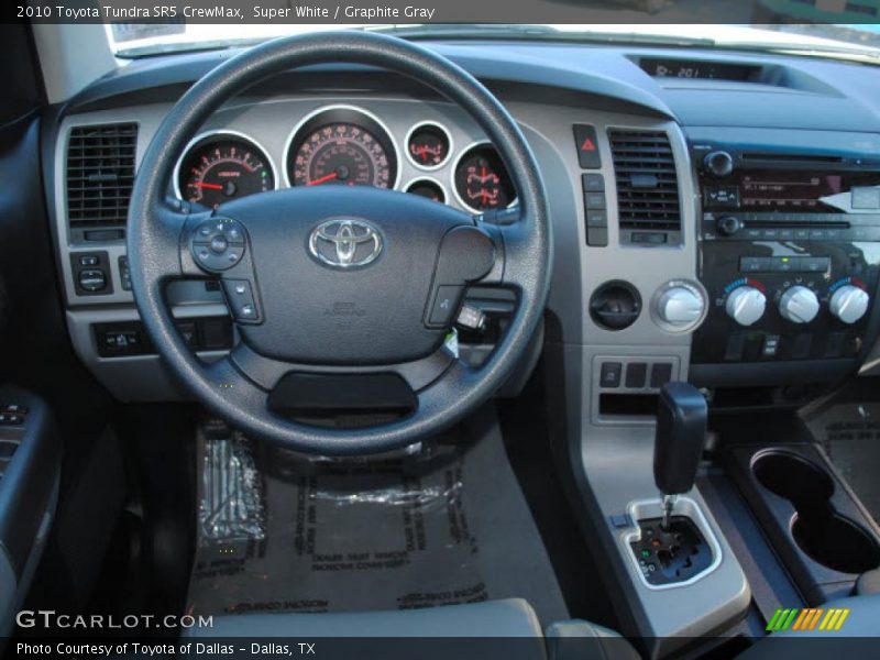 Super White / Graphite Gray 2010 Toyota Tundra SR5 CrewMax