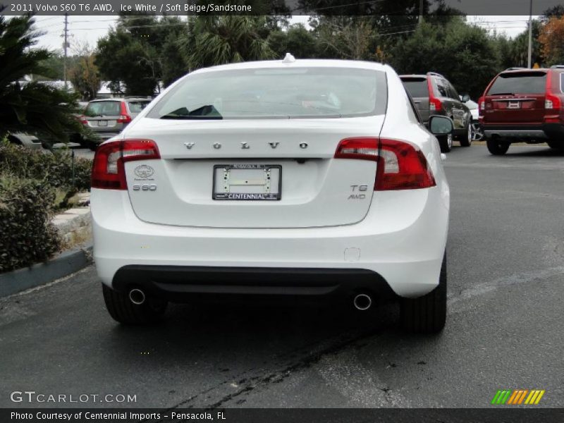 Ice White / Soft Beige/Sandstone 2011 Volvo S60 T6 AWD
