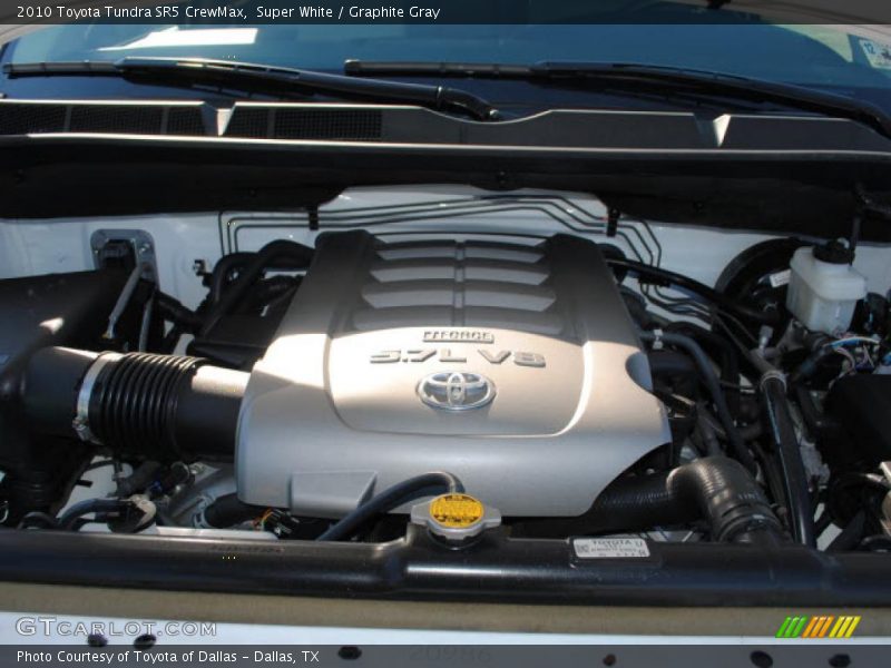 Super White / Graphite Gray 2010 Toyota Tundra SR5 CrewMax