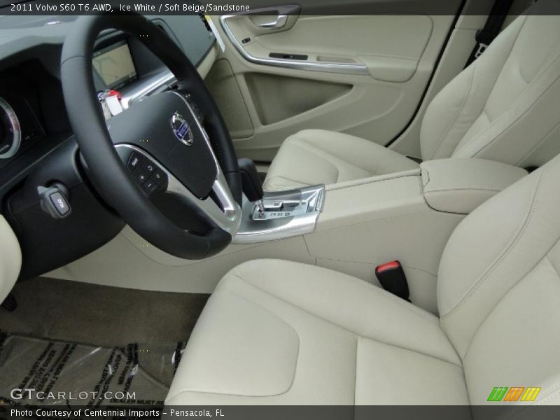  2011 S60 T6 AWD Soft Beige/Sandstone Interior
