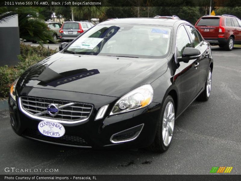 Black / Soft Beige/Sandstone 2011 Volvo S60 T6 AWD