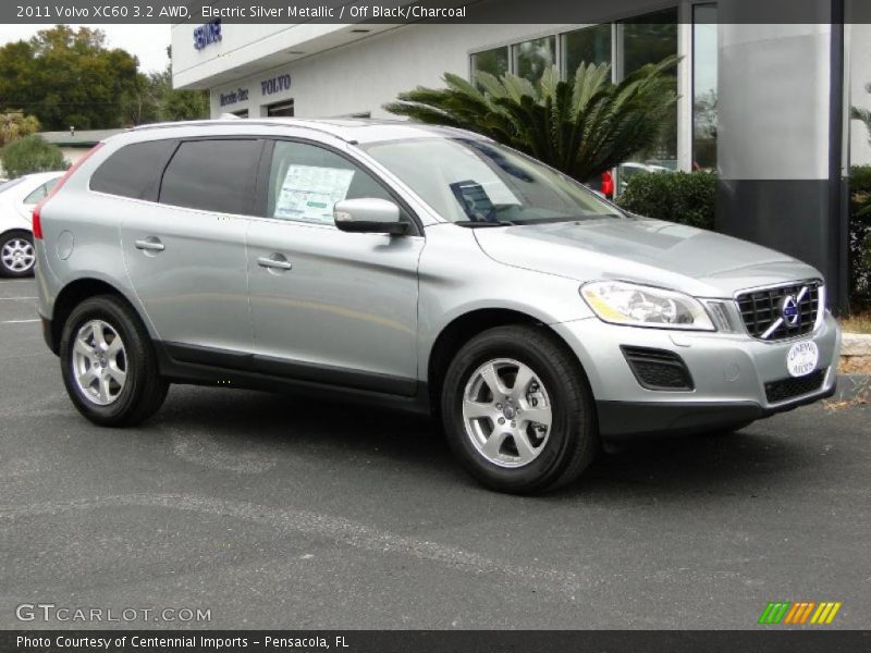 Electric Silver Metallic / Off Black/Charcoal 2011 Volvo XC60 3.2 AWD