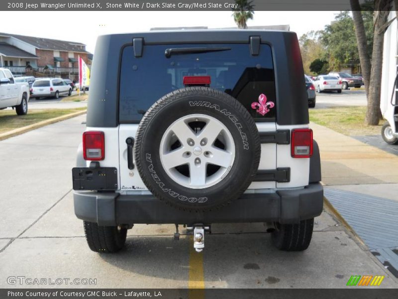 Stone White / Dark Slate Gray/Med Slate Gray 2008 Jeep Wrangler Unlimited X