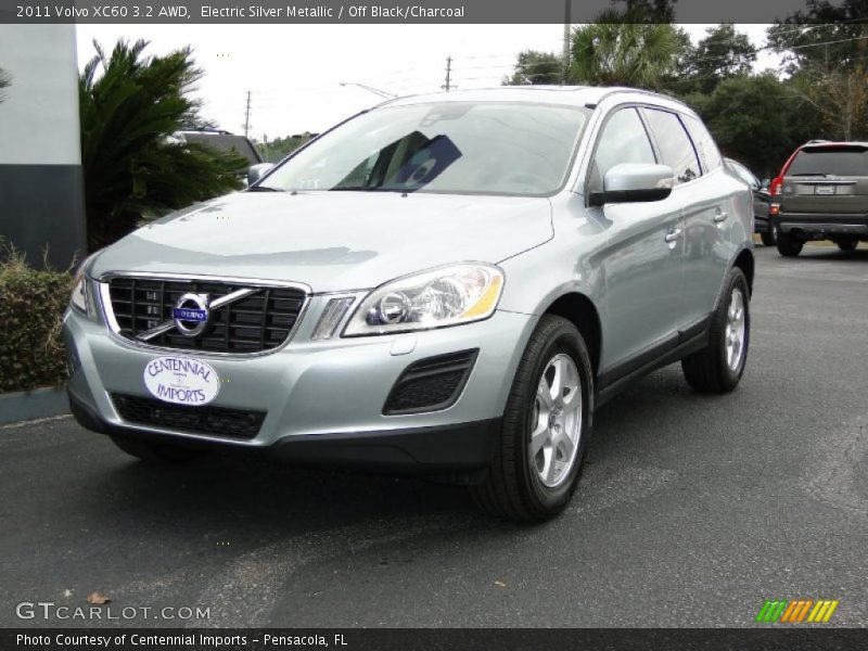 Electric Silver Metallic / Off Black/Charcoal 2011 Volvo XC60 3.2 AWD