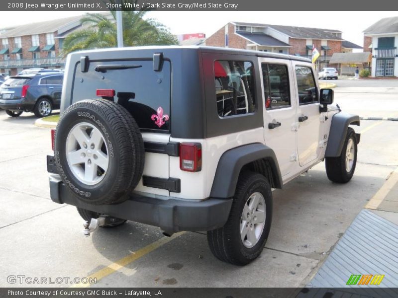 Stone White / Dark Slate Gray/Med Slate Gray 2008 Jeep Wrangler Unlimited X
