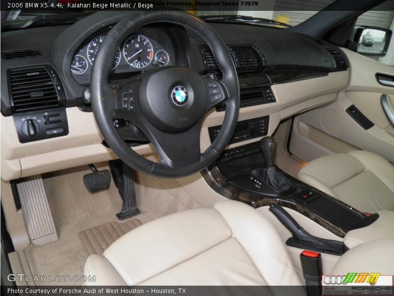 Kalahari Beige Metallic / Beige 2006 BMW X5 4.4i
