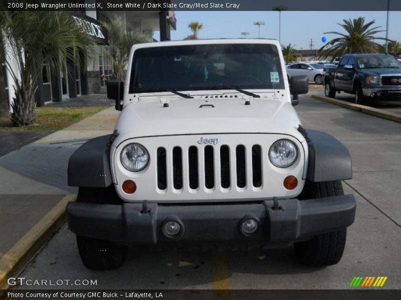 Stone White / Dark Slate Gray/Med Slate Gray 2008 Jeep Wrangler Unlimited X