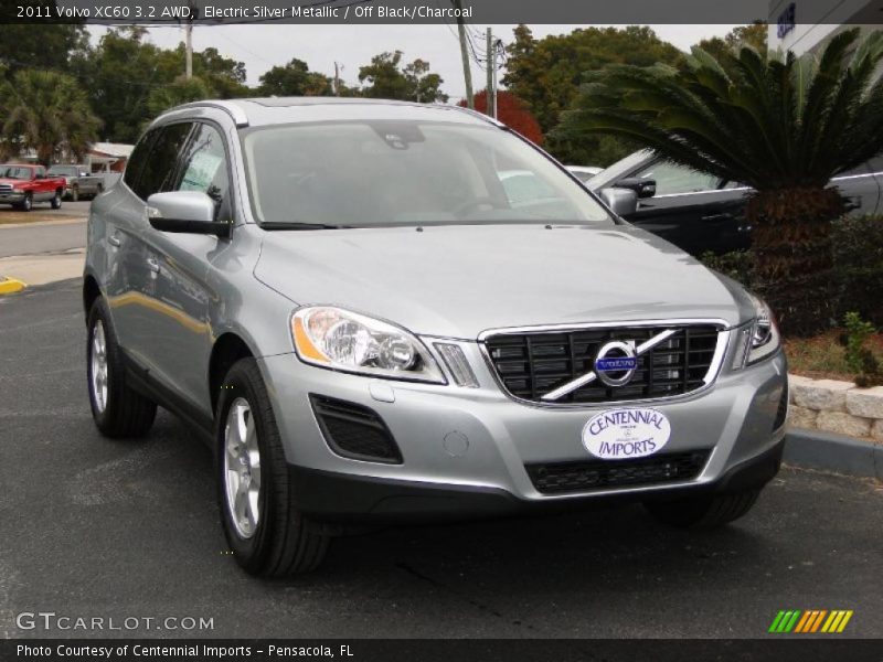 Electric Silver Metallic / Off Black/Charcoal 2011 Volvo XC60 3.2 AWD